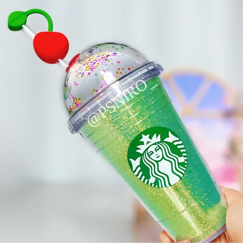 Starbucks Korea Lime Glitter Cold Cup Tumbler